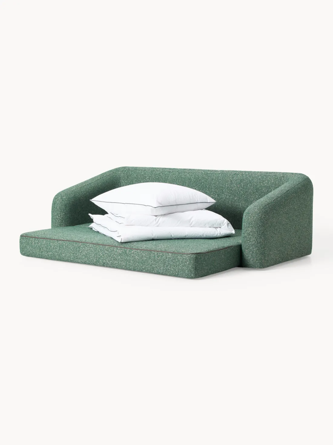 Sofá cama en tejido bouclé Eliot (3 plazas)