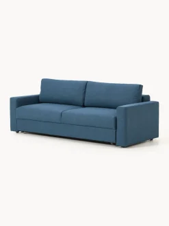 Sofá cama en tejido bouclé Tasha (3 plazas), con espacio de almacenamiento