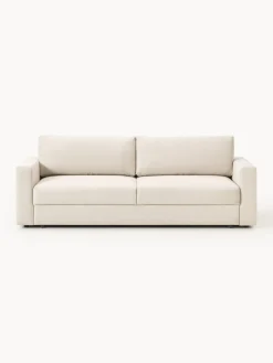 Sofá cama en tejido bouclé Tasha (3 plazas), con espacio de almacenamiento