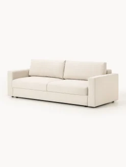 Sofá cama en tejido bouclé Tasha (3 plazas), con espacio de almacenamiento