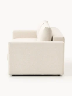 Sofá cama en tejido bouclé Tasha (3 plazas), con espacio de almacenamiento