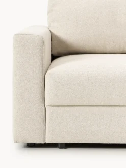 Sofá cama en tejido bouclé Tasha (3 plazas), con espacio de almacenamiento