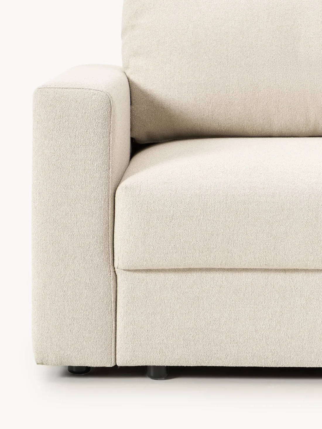 Sofá cama en tejido bouclé Tasha (3 plazas), con espacio de almacenamiento