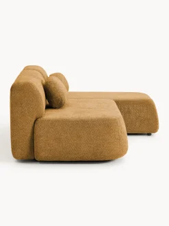 Sofá cama rinconera de borreguillo con espacio de almacenamiento Pao