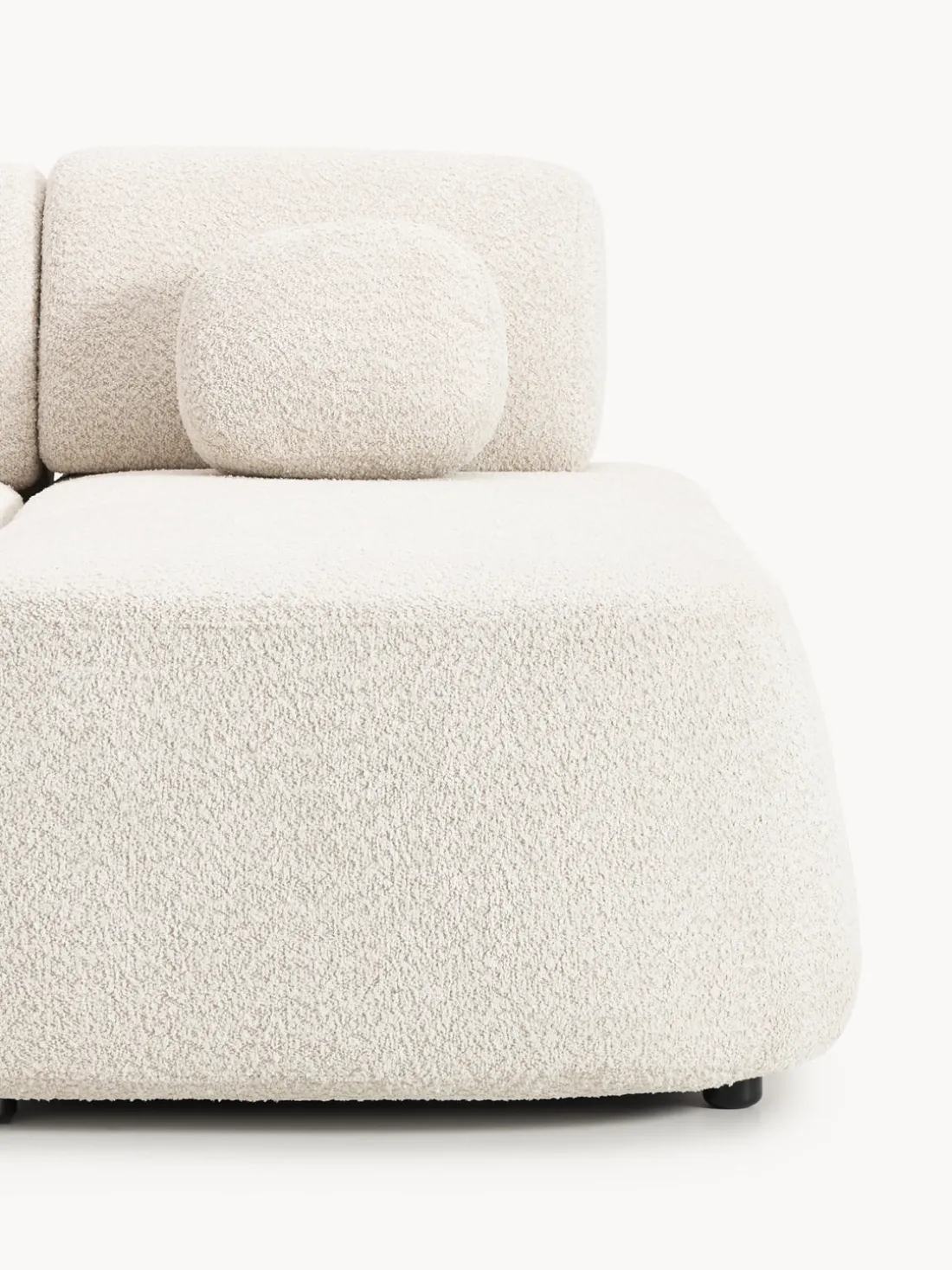 Sofá cama rinconera de borreguillo con espacio de almacenamiento Pao