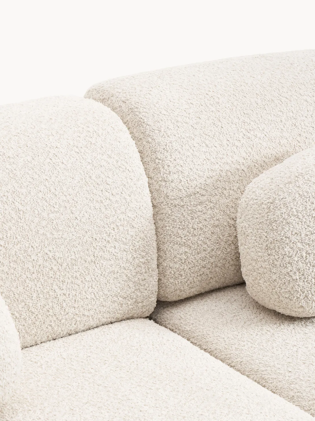 Sofá cama rinconera de borreguillo con espacio de almacenamiento Pao