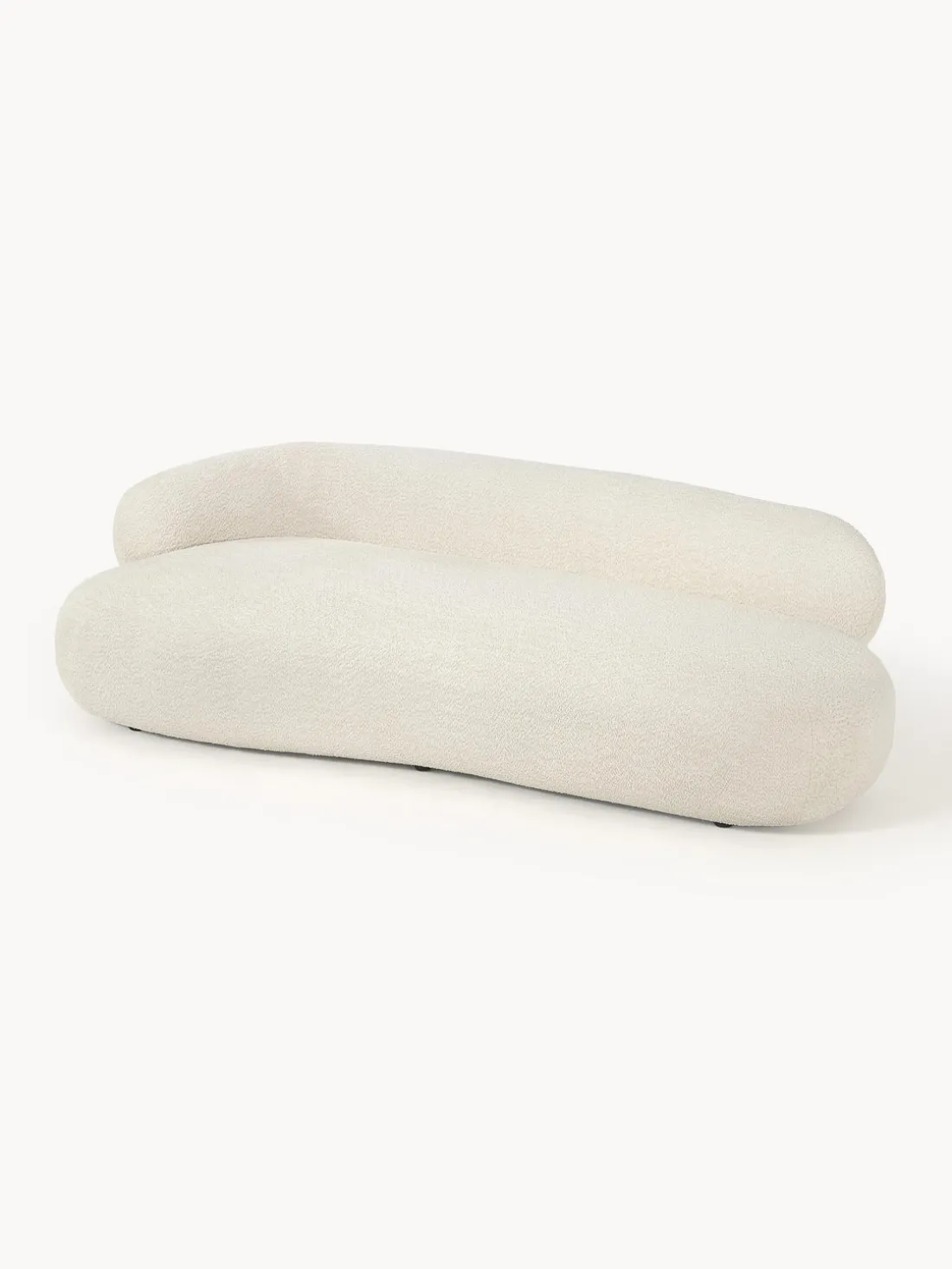 Sofá de borreguillo bouclé Alba (3 plazas)