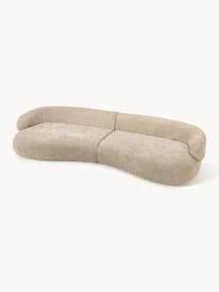 Sofá de borreguillo bouclé Alba (4 plazas)