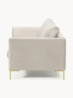 Sofá de terciopelo Luna (3 plazas)