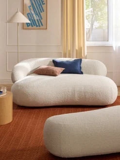 Sofá en tejido bouclé Alba (2 plazas)