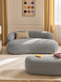 Sofá en tejido bouclé Alba (2 plazas)