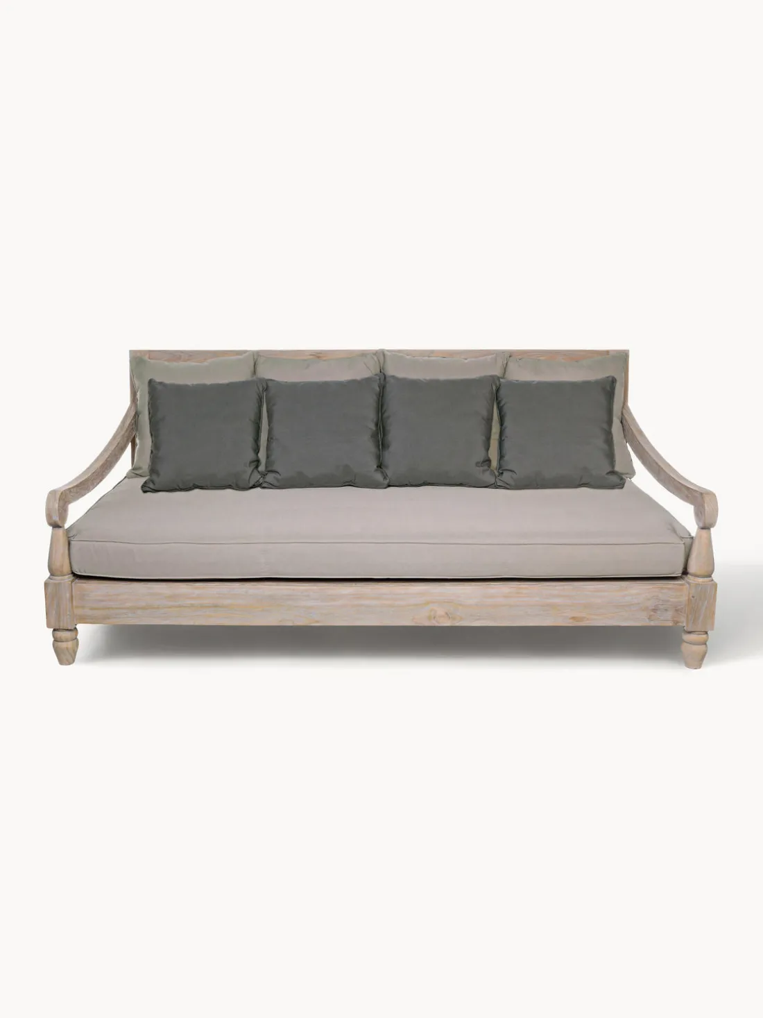 Sofá grande para exterior de madera Bali (4 plazas)