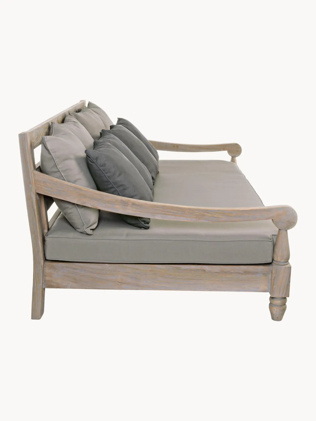 Sofá grande para exterior de madera Bali (4 plazas)