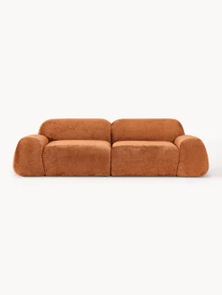 Sofá modular de boreguillo bouclé Wolke (3 plazas)