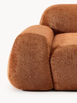 Sofá modular de boreguillo bouclé Wolke (3 plazas)