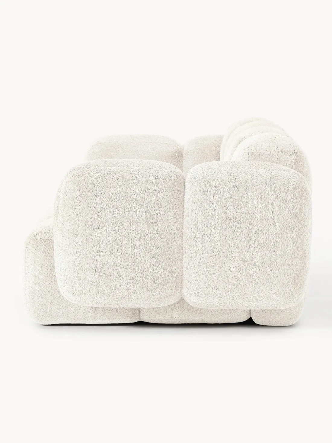 Sofá modular de borreguillo bouclé Tayla (3 plazas)