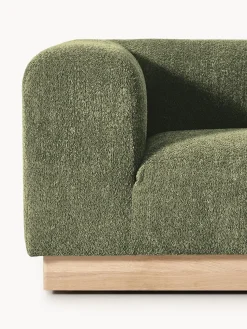 Sofá modular de borreguillo bouclé Natalie (3 plazas)