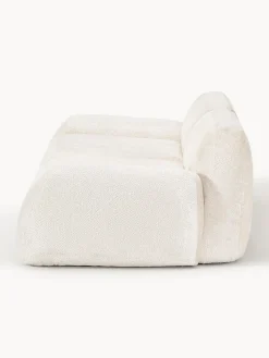 Sofá modular de borreguillo bouclé Wolke (3 plazas)