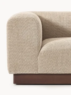 Sofá modular de borreguillo bouclé Natalie (3 plazas)