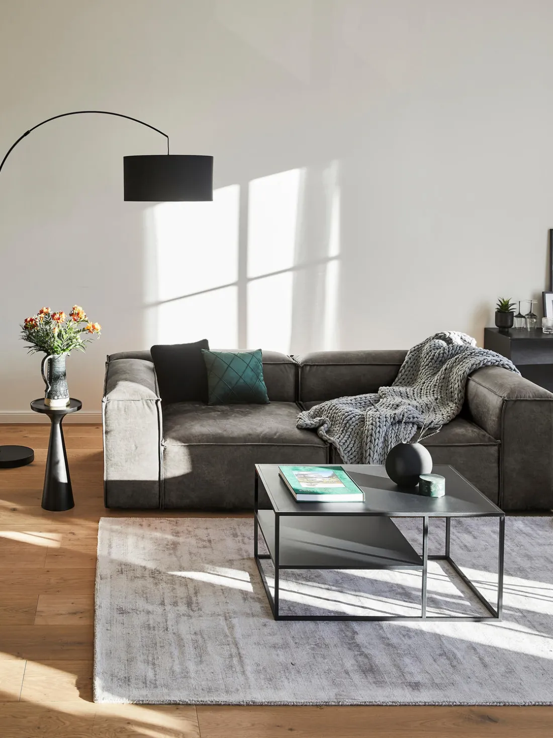 Sofá modular de cuero reciclado Lennon (3 plazas)