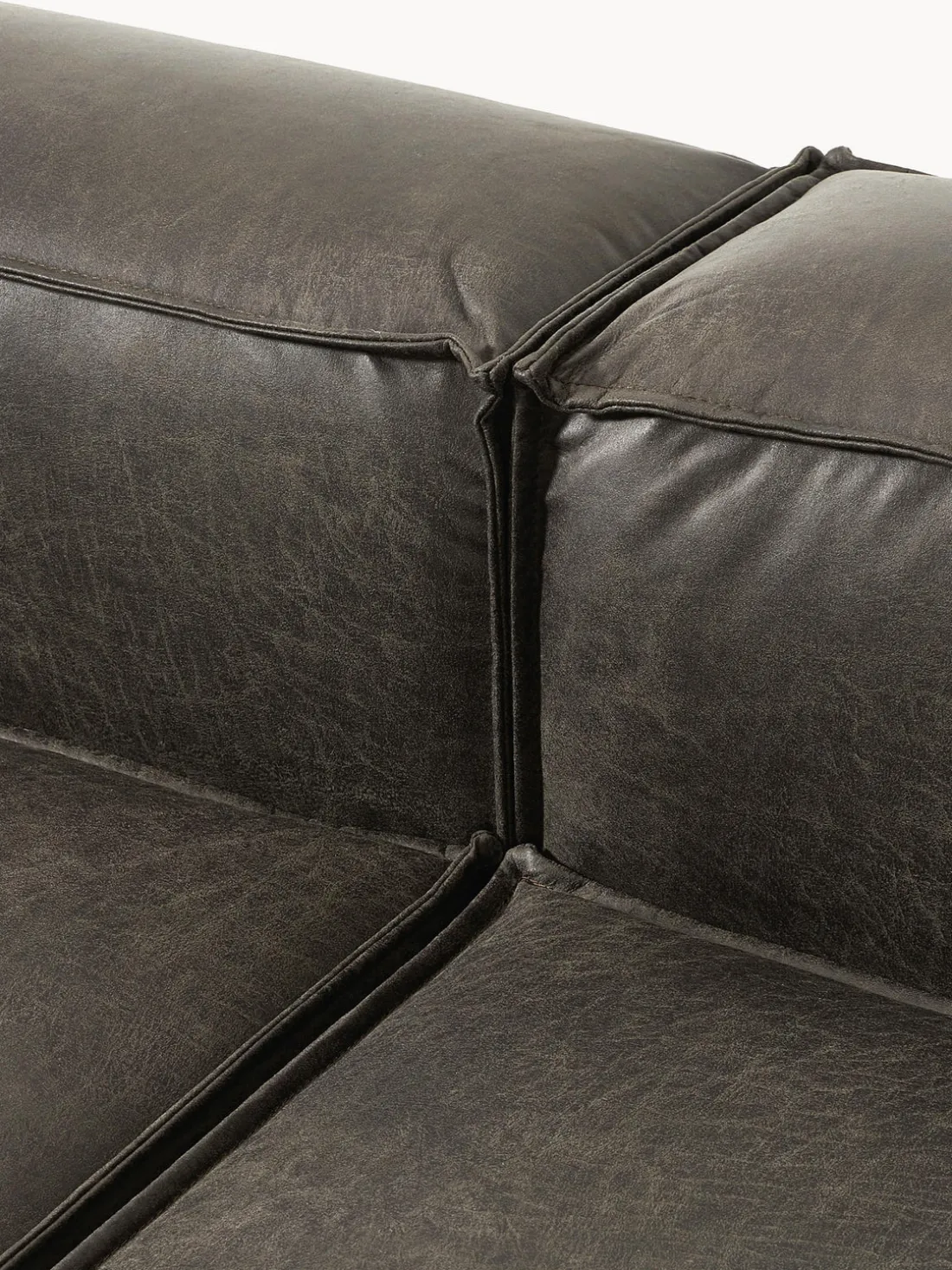 Sofá modular de cuero reciclado Lennon (3 plazas)