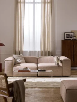 Sofá modular de mezcla de lino Lennon (3 plazas)
