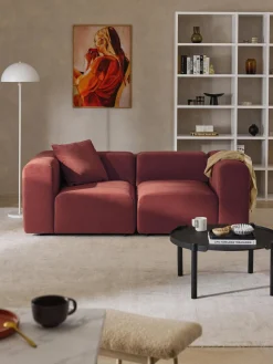 Sofá modular de terciopelo Lena (3 plazas)