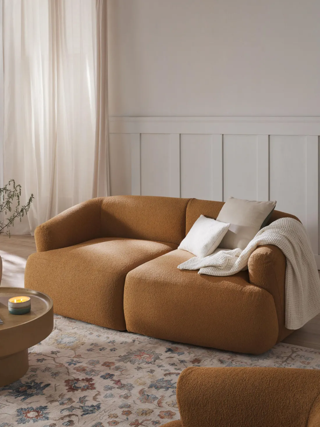 Sofá modular en tejido bouclé Sofia (2 plazas)