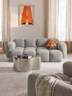 Sofá modular en tejido bouclé Tayla (3 plazas)