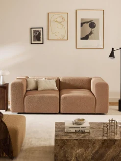 Sofá modular en tejido bouclé Lena (3 plazas)