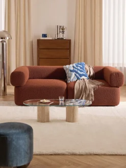 Sofá modular en tejido bouclé Anton (3 plazas)