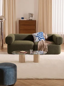 Sofá modular en tejido bouclé Anton (3 plazas)