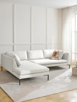 Sofá rinconera con patas de metal Emma