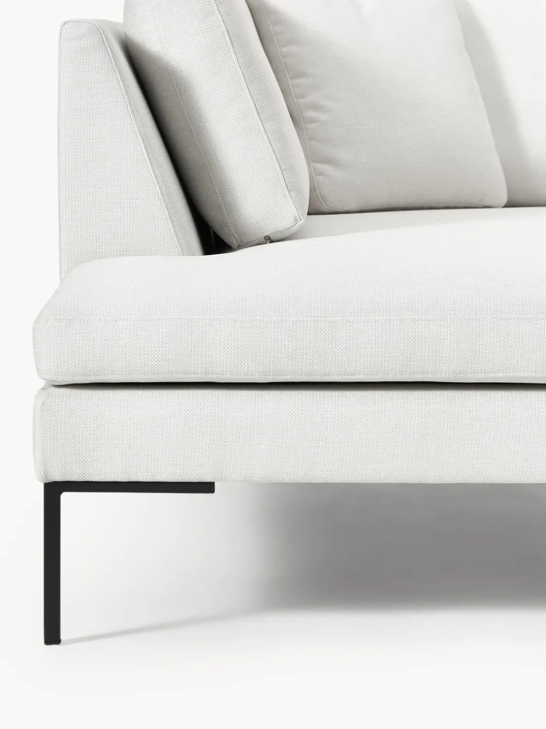 Sofá rinconera con patas de metal Emma