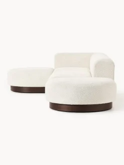 Sofá rinconera de borreguillo bouclé Natalie