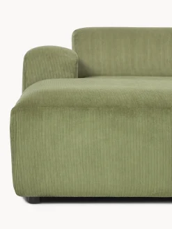 Sofá rinconera de pana Melva (4 plazas)