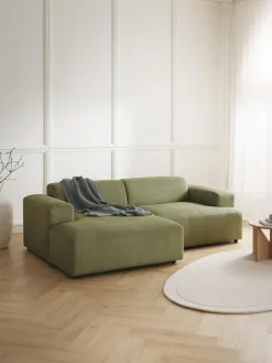 Sofá rinconera de pana Melva (3 plazas)