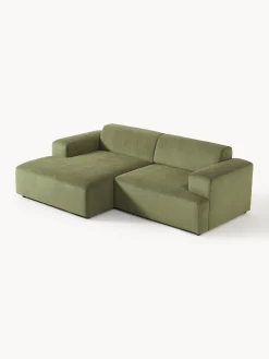 Sofá rinconera de pana Melva (3 plazas)