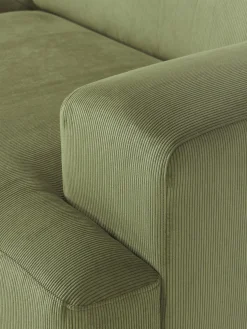 Sofá rinconera de pana Melva (3 plazas)