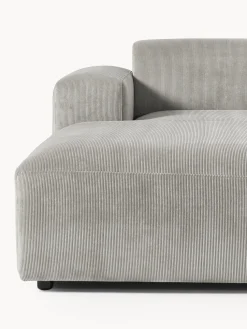 Sofá rinconera de pana Melva (4 plazas)