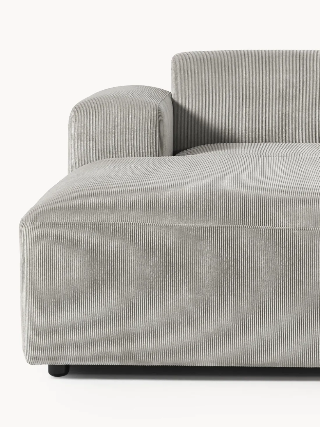 Sofá rinconera de pana Melva (4 plazas)