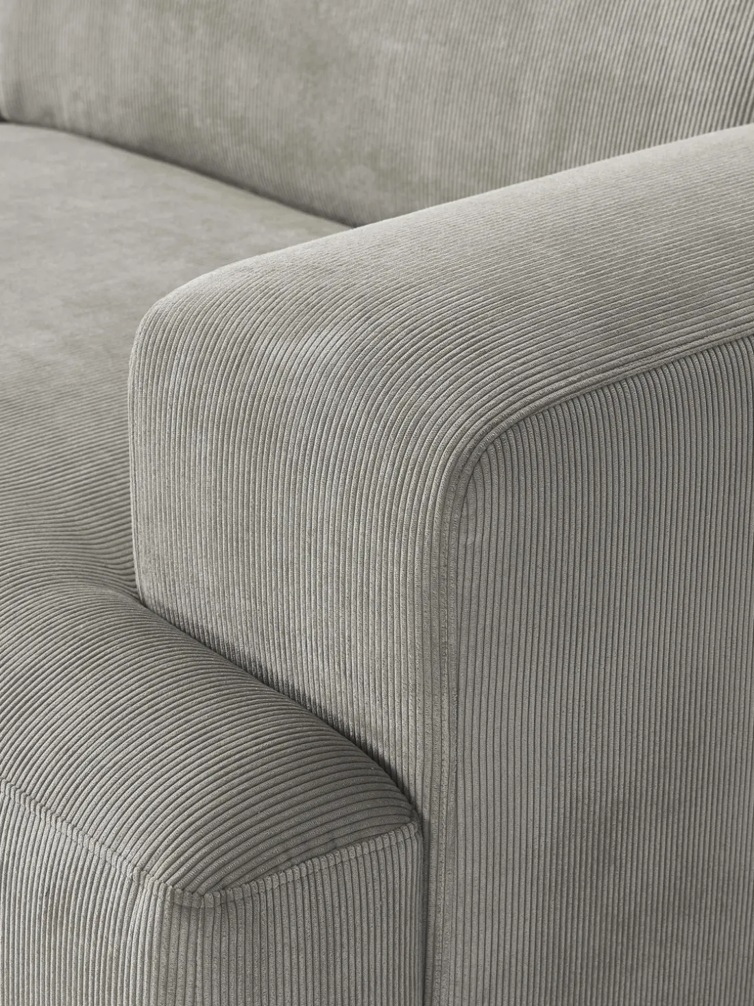 Sofá rinconera de pana Melva (4 plazas)