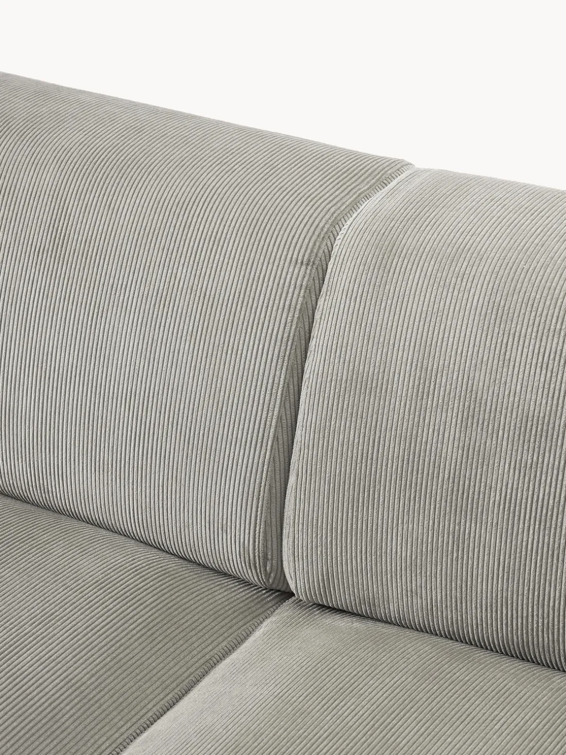 Sofá rinconera de pana Melva (4 plazas)