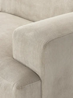 Sofá rinconera de pana Melva (4 plazas)