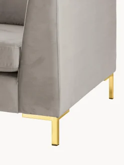 Sofá rinconera de terciopelo Luna