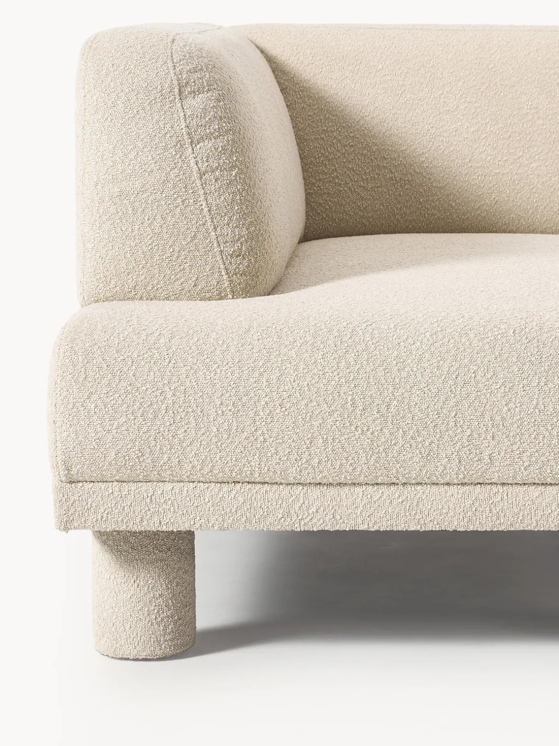 Sofá rinconera en bouclé Lilo