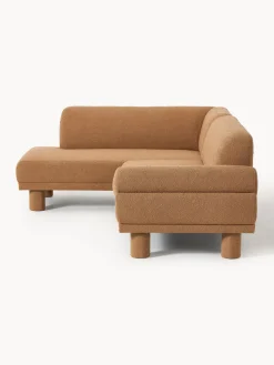 Sofá rinconera en tejido bouclé Lilo