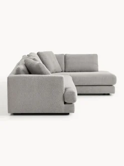 Sofá rinconera en tejido bouclé Tribeca