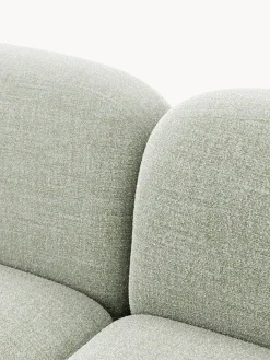 Sofá rinconera en tejido bouclé Wolke (4 plazas)