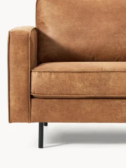 Sofá rinconera extra grande de cuero reciclado Hunter